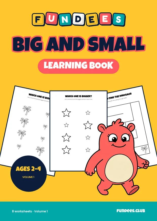 Big and Small learning books, Ages 2–4