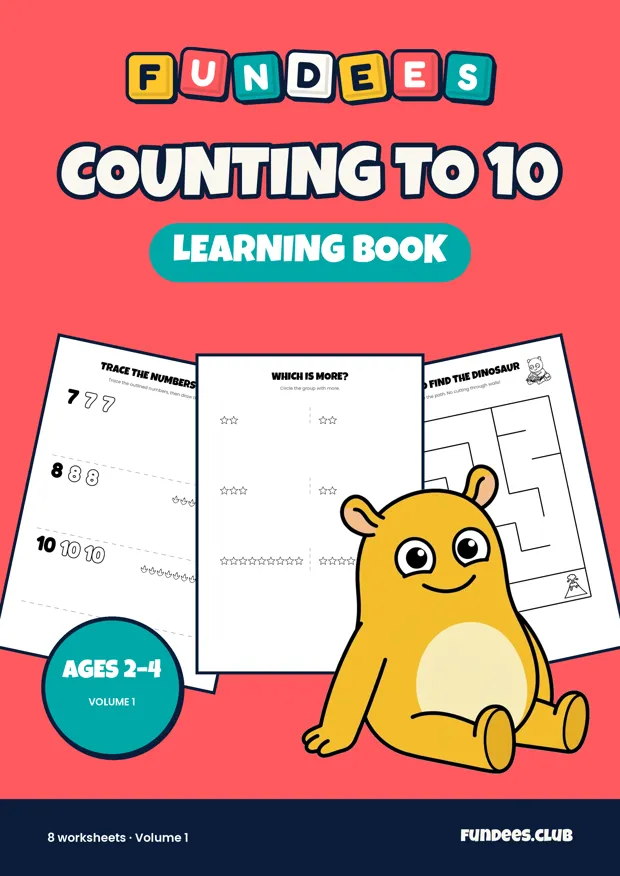 Counting to 10 learning books, Ages 2–4
