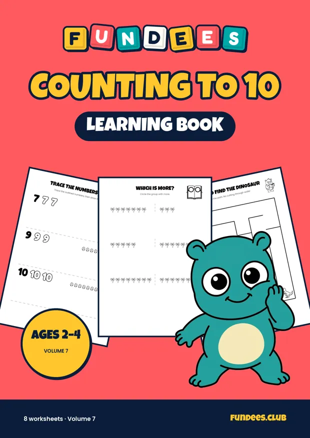 Counting to 10 7, Ages 2–4