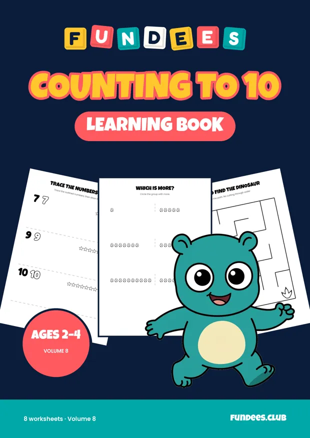 Counting to 10 8, Ages 2–4
