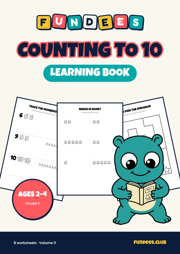 Counting to 10 11, Ages 2–4