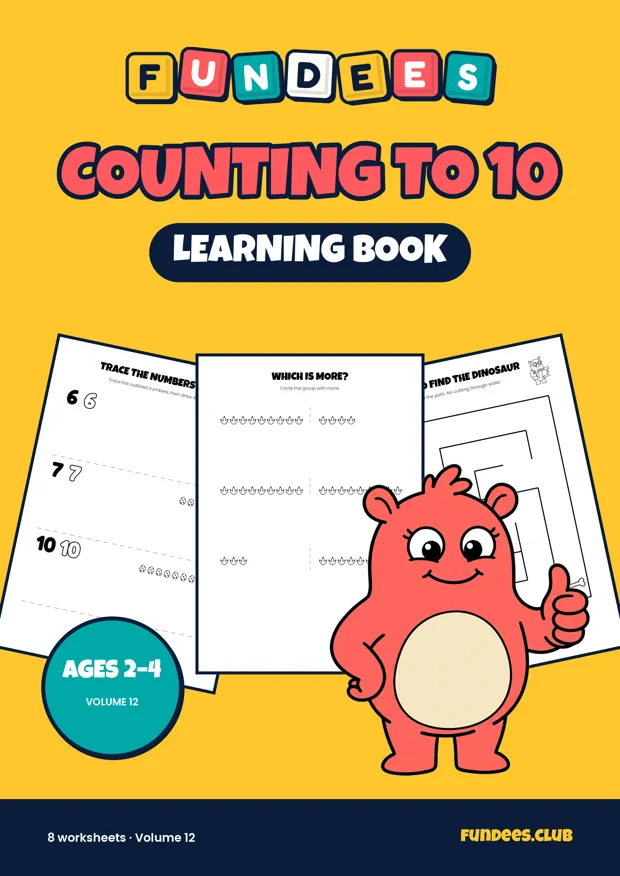Counting to 10 12, Ages 2–4