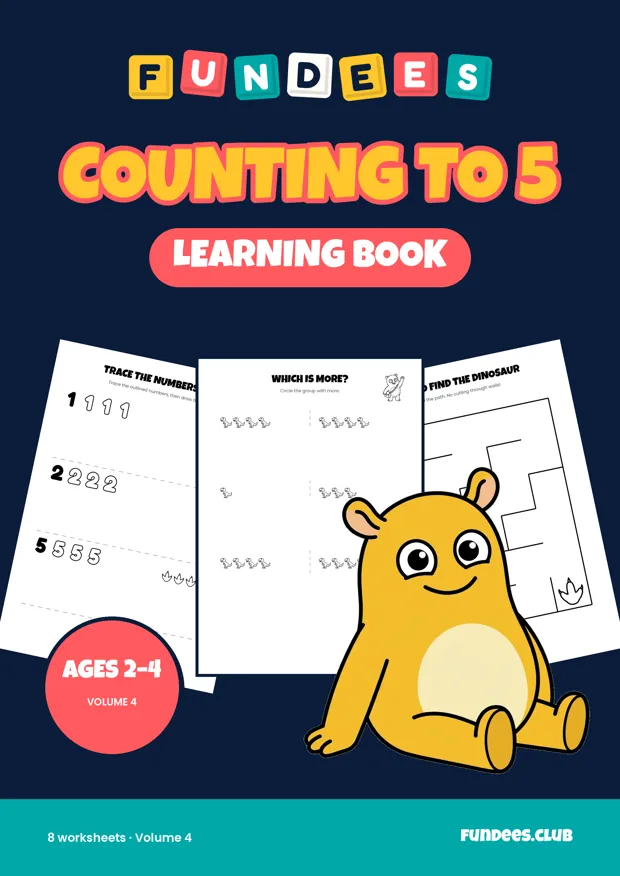Counting to 5 4, Ages 2–4