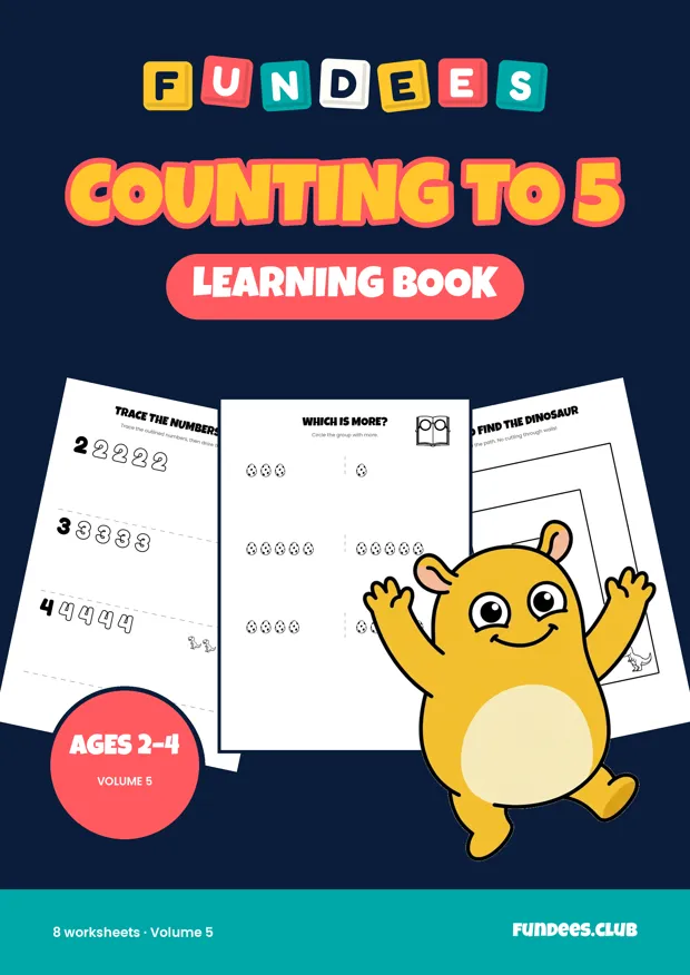 Counting to 5 5, Ages 2–4