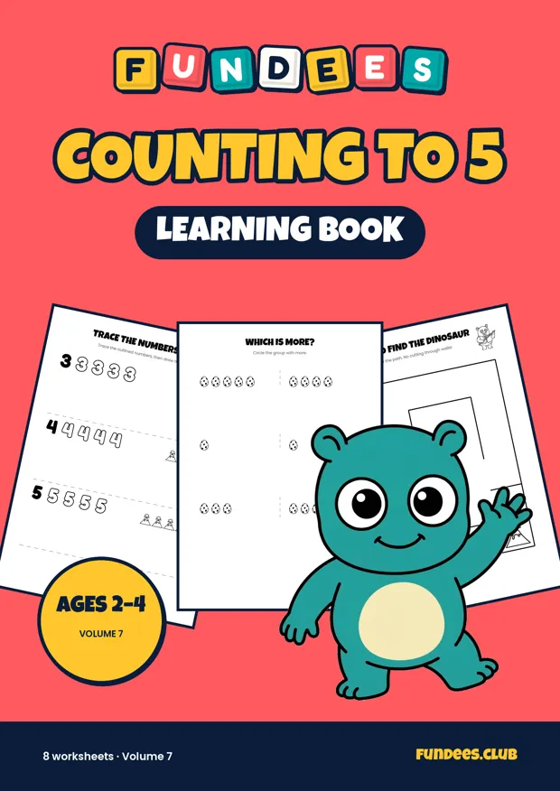Counting to 5 7, Ages 2–4