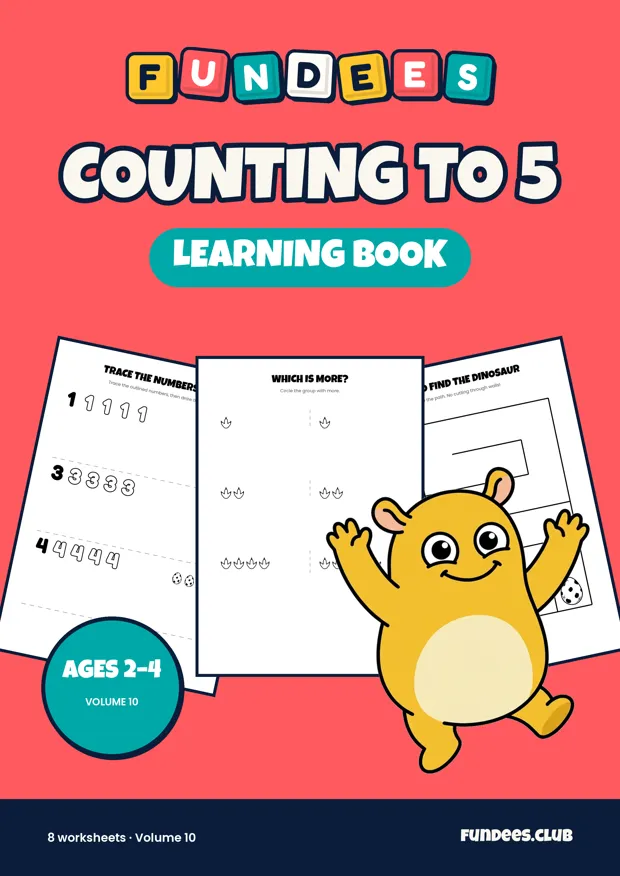 Counting to 5 10, Ages 2–4