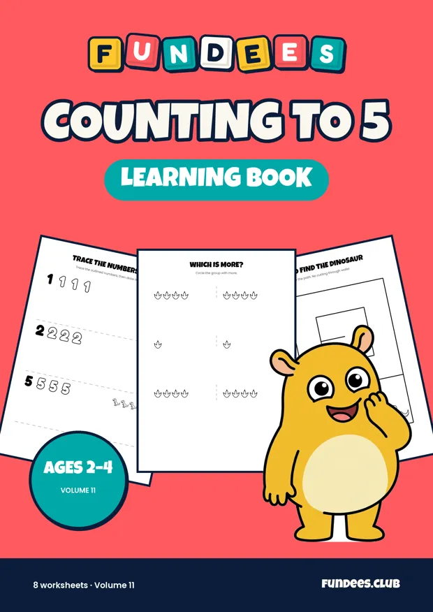 Counting to 5 11, Ages 2–4