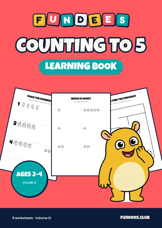 Counting to 5 12, Ages 2–4