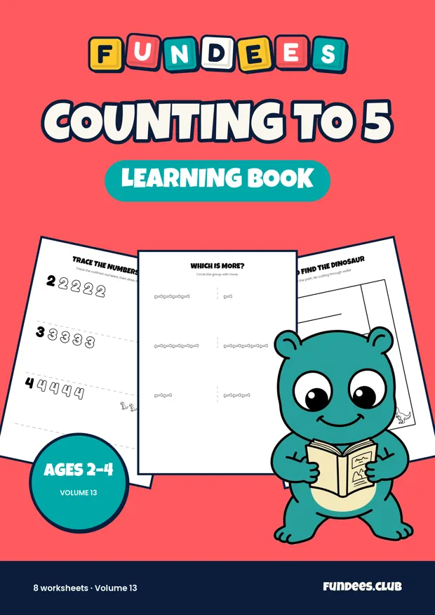 Counting to 5 13, Ages 2–4