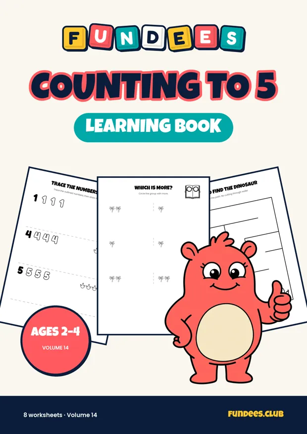 Counting to 5 14, Ages 2–4