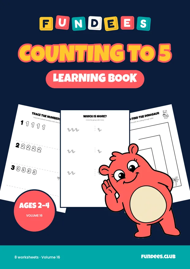 Counting to 5 16, Ages 2–4