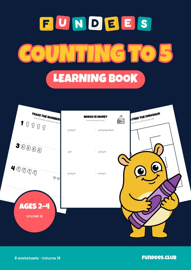 Counting to 5 18, Ages 2–4