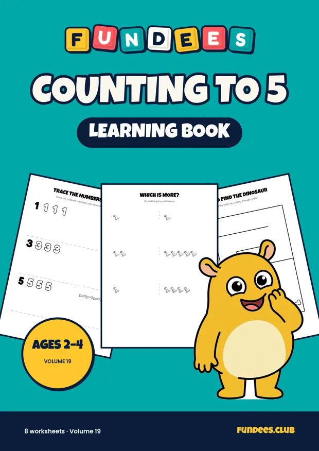 Counting to 5 19, Ages 2–4