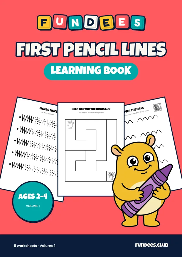 First Pencil Lines learning books, Ages 2–4