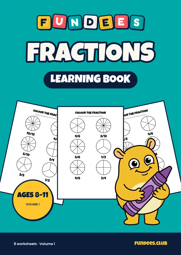 Fractions learning books, Ages 8–11