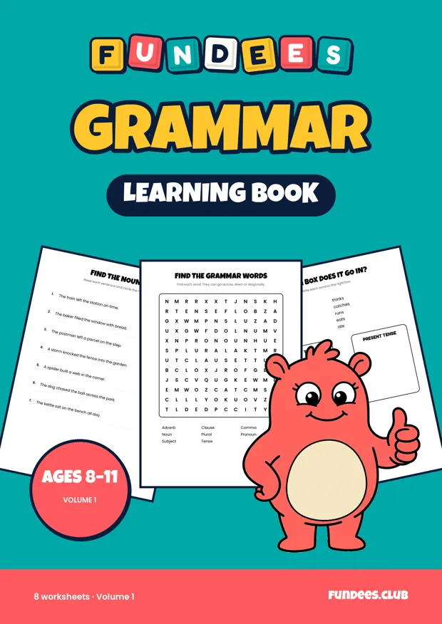 Grammar learning books, Ages 8–11