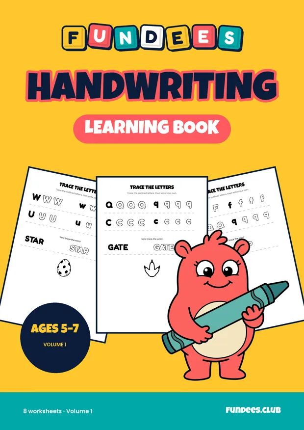 Handwriting learning books, Ages 5–7