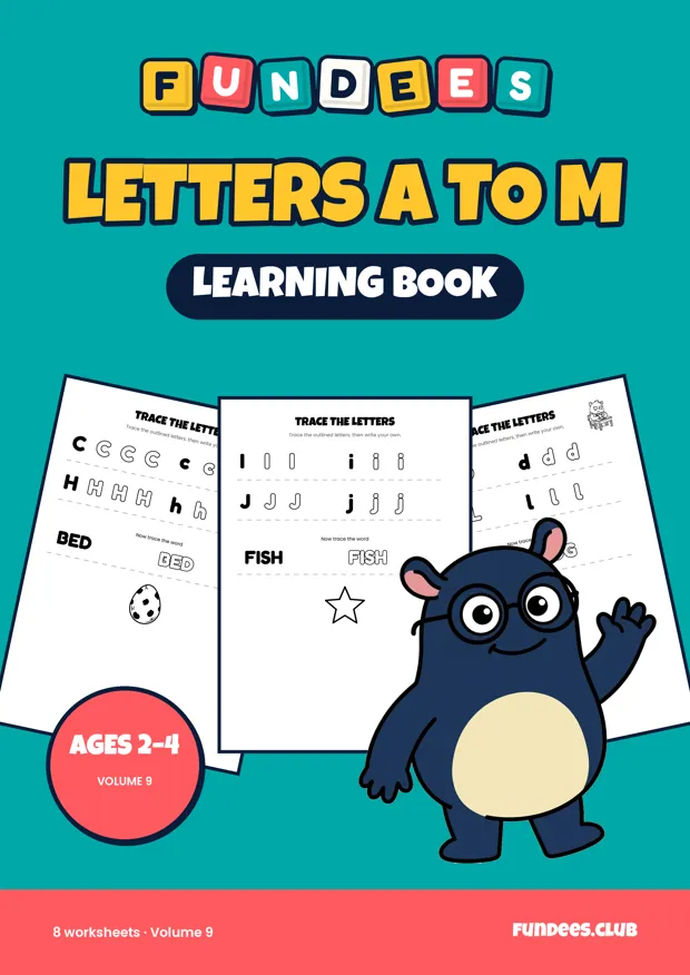 Letters A to M 9, Ages 2–4