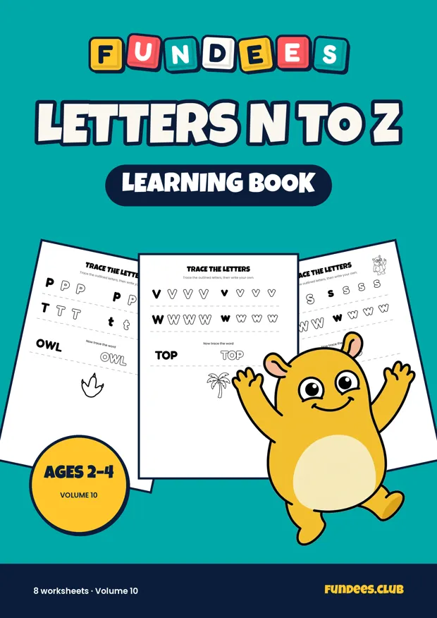 Letters N to Z 10, Ages 2–4