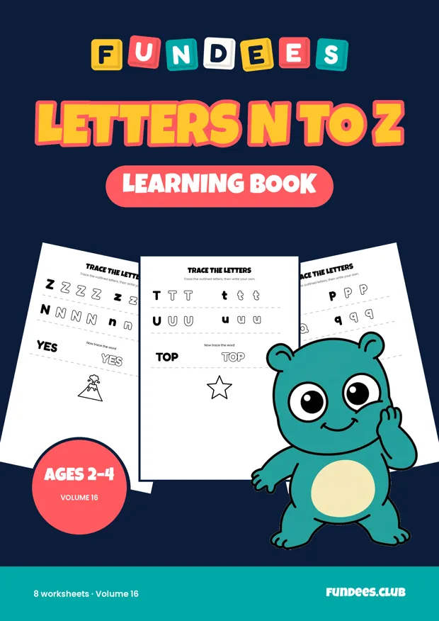 Letters N to Z 16, Ages 2–4