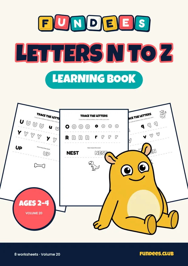 Letters N to Z 20, Ages 2–4
