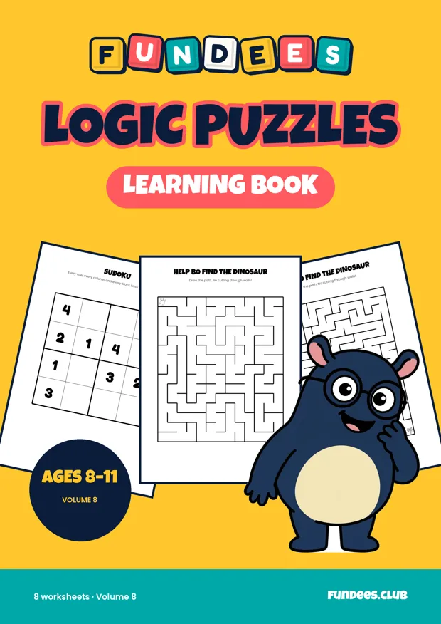 Logic Puzzles 8, Ages 8–11