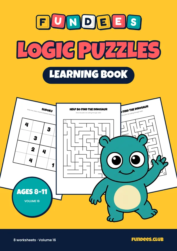 Logic Puzzles 16, Ages 8–11