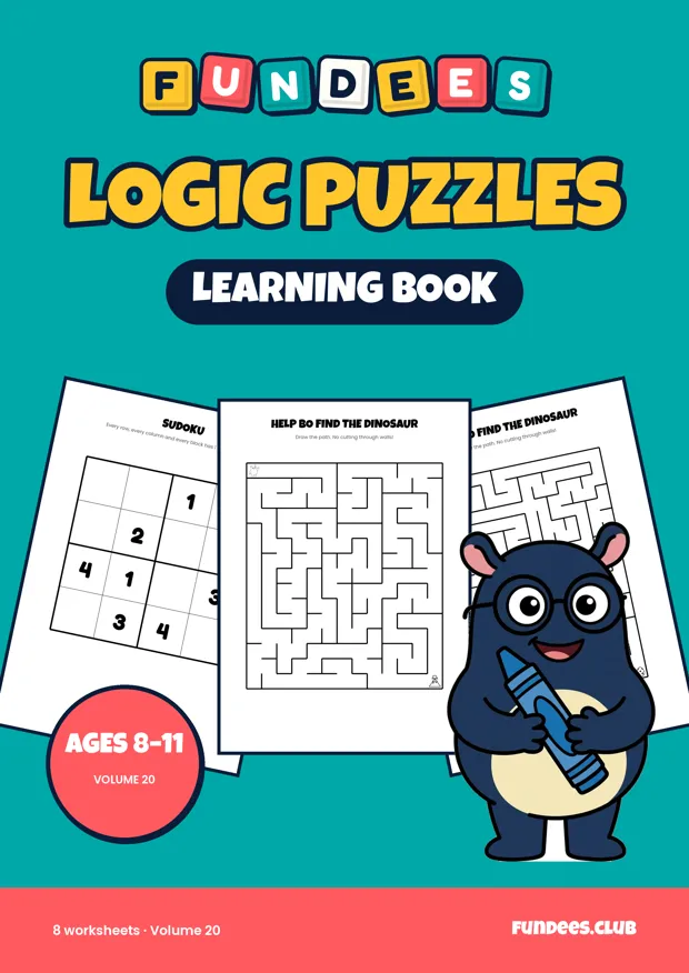 Logic Puzzles 20, Ages 8–11