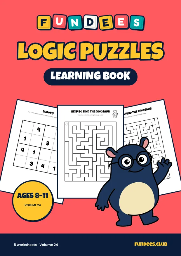 Logic Puzzles 24, Ages 8–11