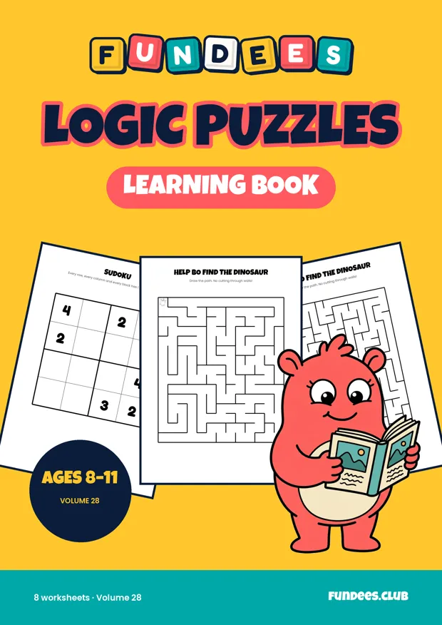 Logic Puzzles 28, Ages 8–11