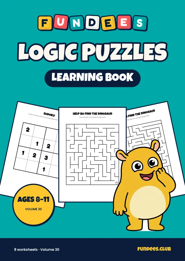 Logic Puzzles 30, Ages 8–11