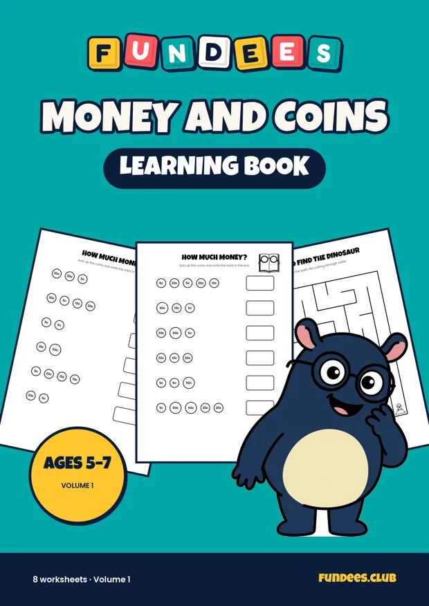 Money and Coins learning books, Ages 5–7