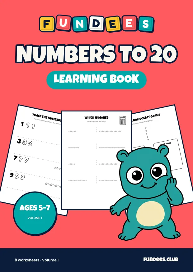 Numbers to 20 learning books, Ages 5–7