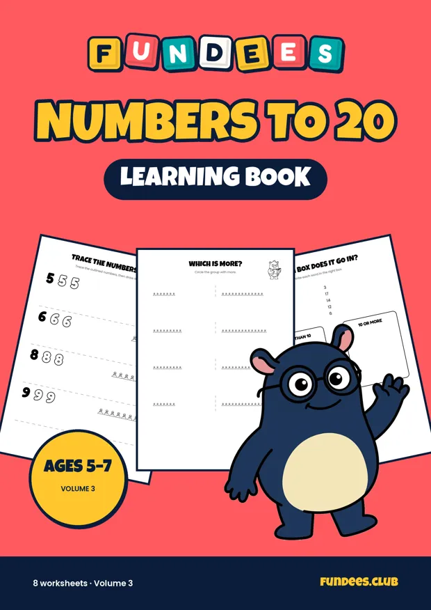 Numbers to 20 3, Ages 5–7