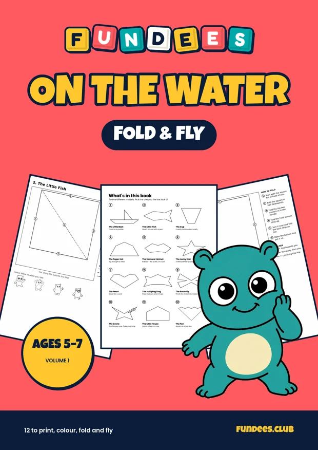 On the Water coloring book cover, Ages 5–7, volume 1