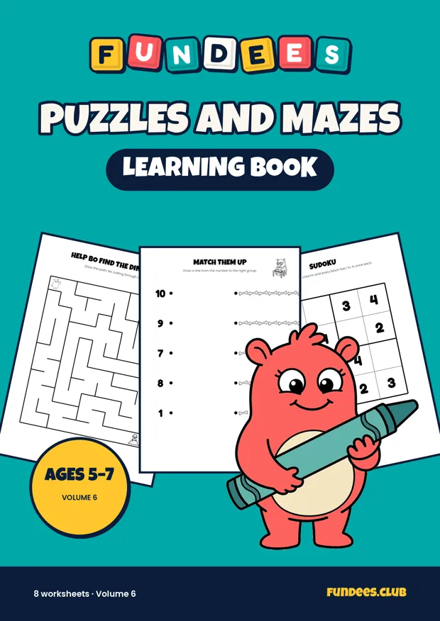 Puzzles and Mazes 6, Ages 5–7