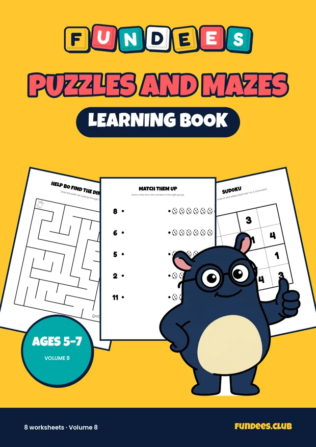 Puzzles and Mazes 8, Ages 5–7
