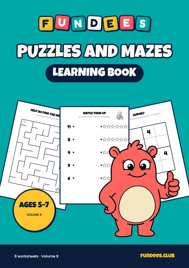 Puzzles and Mazes 9, Ages 5–7