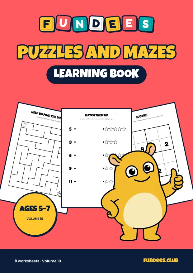 Puzzles and Mazes 10, Ages 5–7
