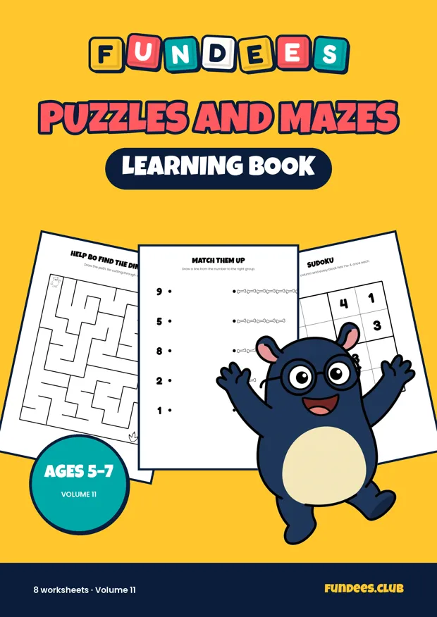 Puzzles and Mazes 11, Ages 5–7