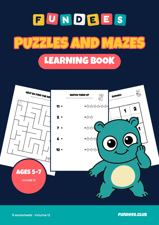 Puzzles and Mazes 12, Ages 5–7