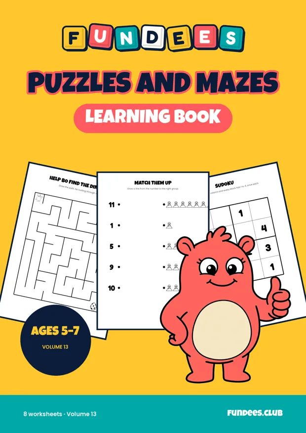 Puzzles and Mazes 13, Ages 5–7