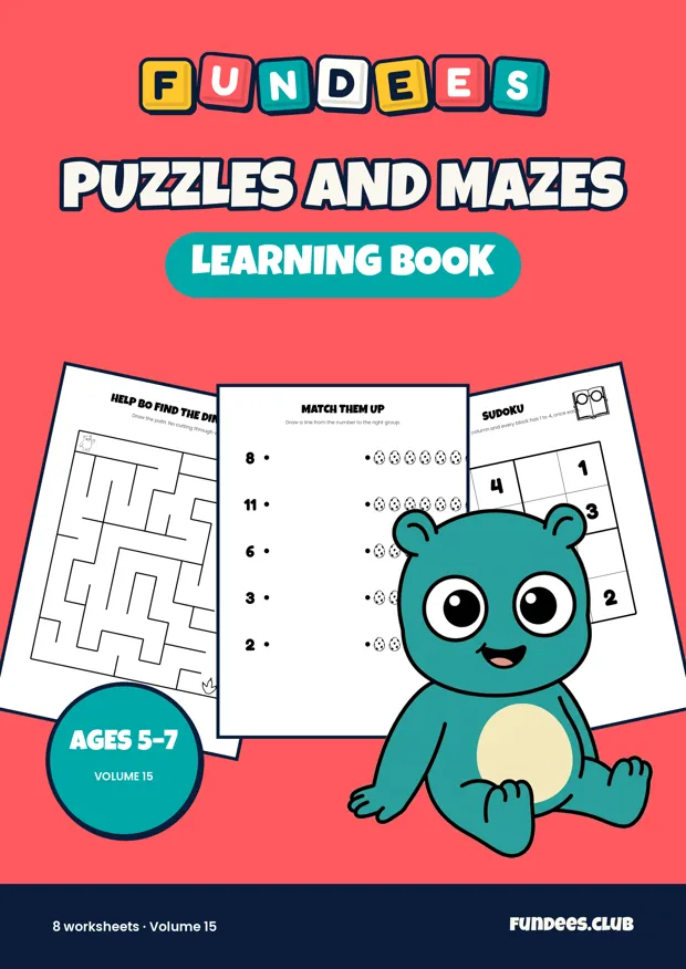 Puzzles and Mazes 15, Ages 5–7