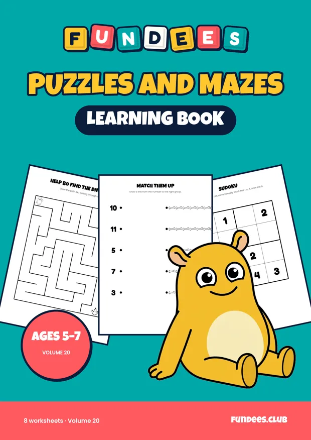 Puzzles and Mazes 20, Ages 5–7