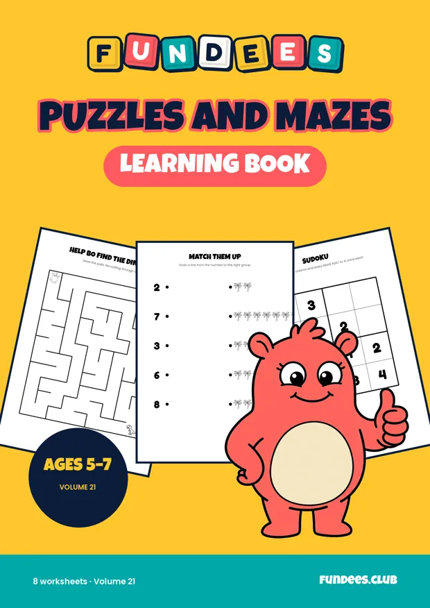 Puzzles and Mazes 21, Ages 5–7