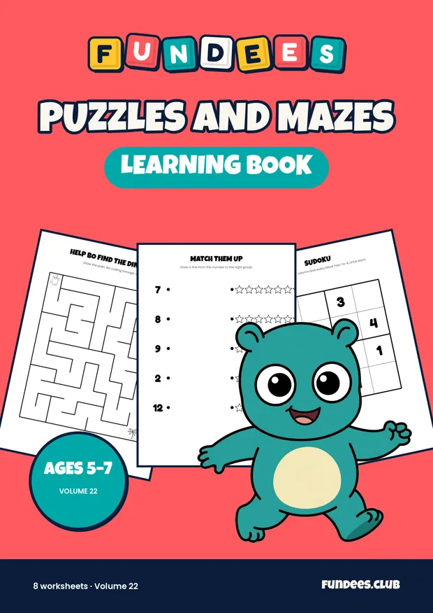 Puzzles and Mazes 22, Ages 5–7