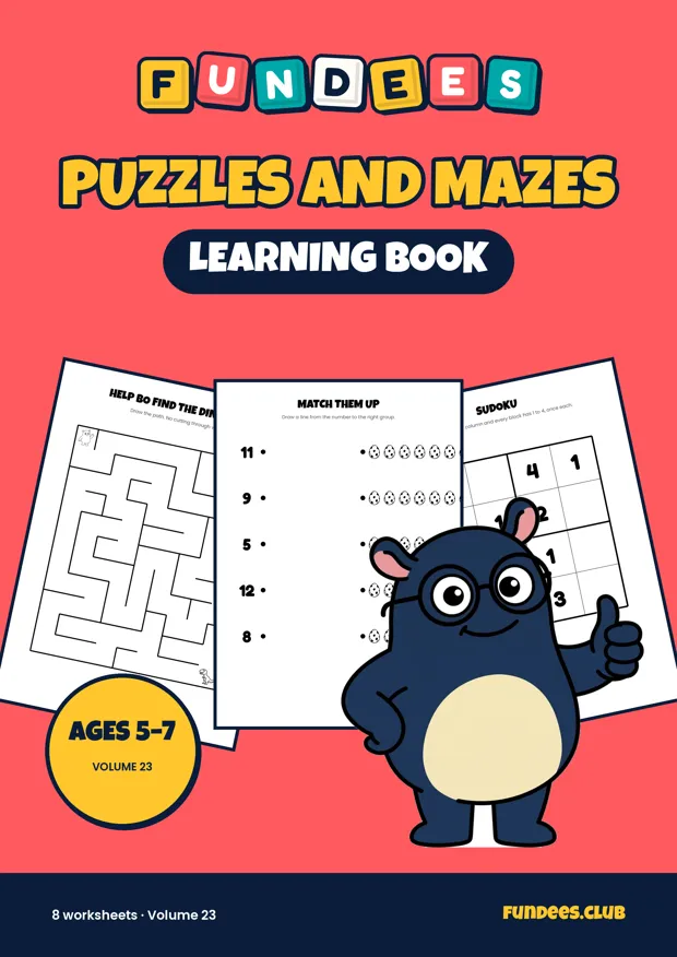 Puzzles and Mazes 23, Ages 5–7