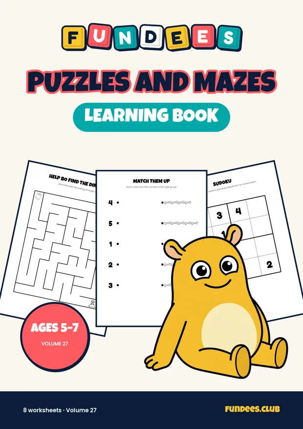 Puzzles and Mazes 27, Ages 5–7