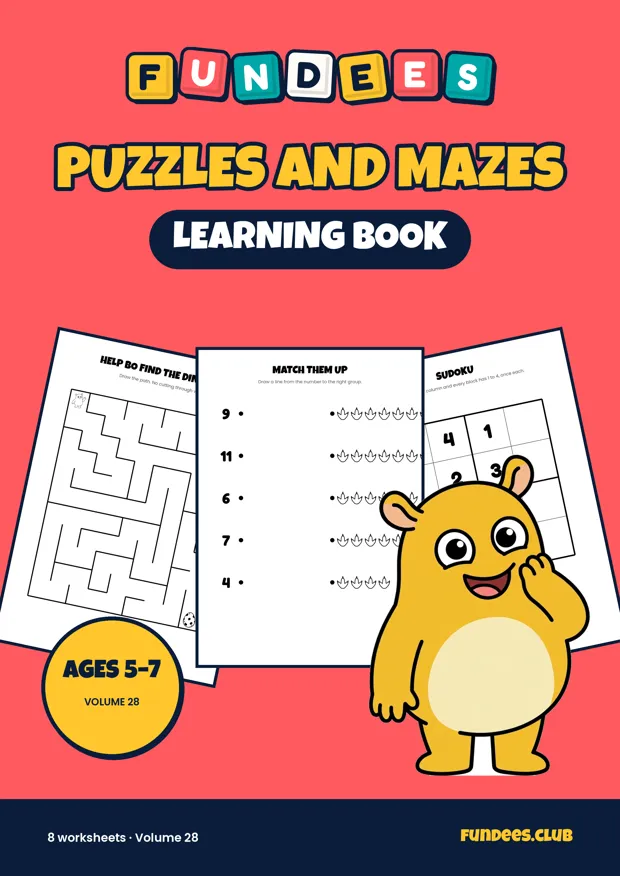 Puzzles and Mazes 28, Ages 5–7