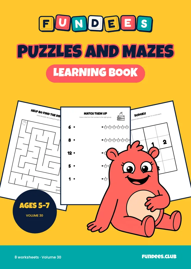 Puzzles and Mazes 30, Ages 5–7
